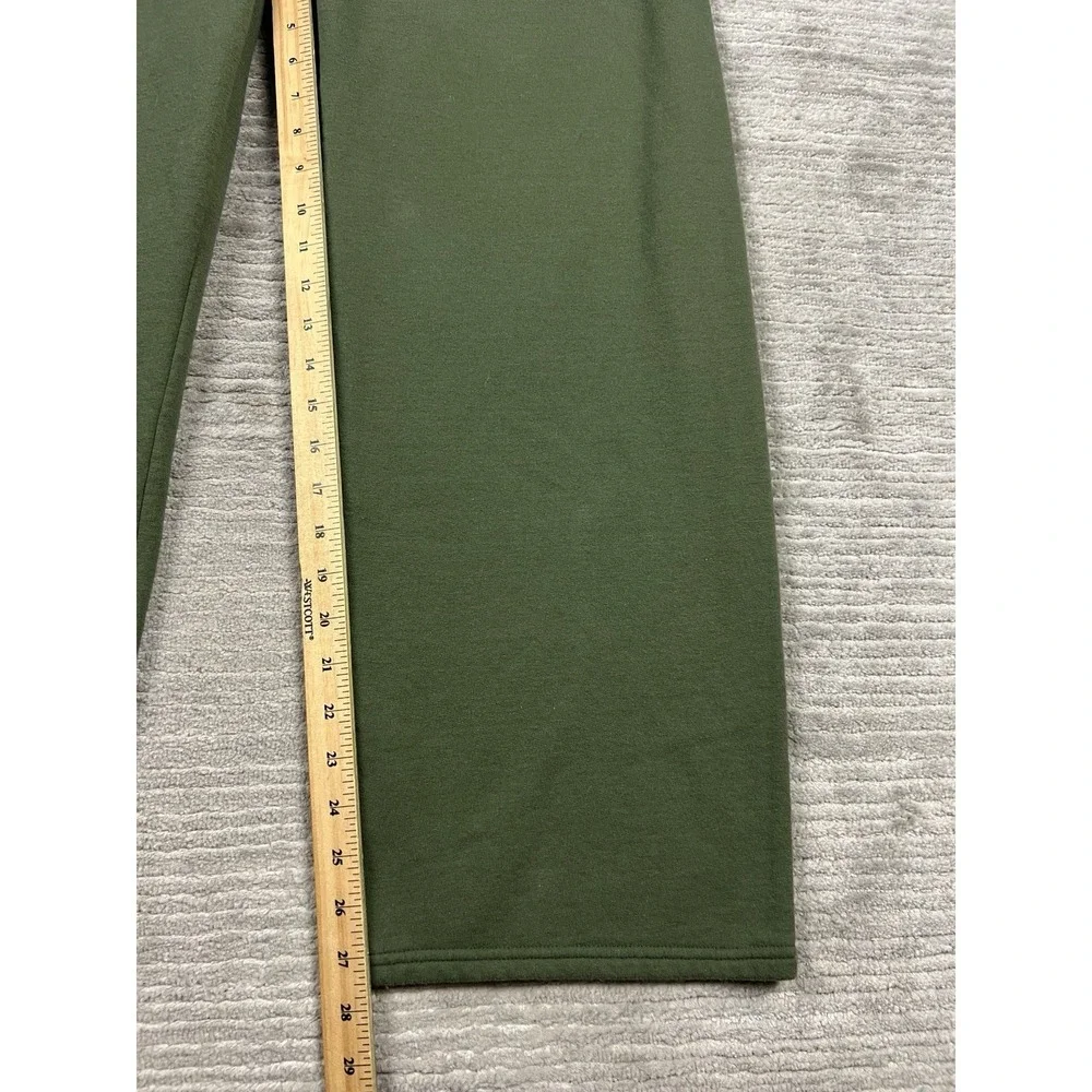 Hanes Sweatpants Adult‎ XL Green Pull On Elastic Waist Cotton Blend Athleisure